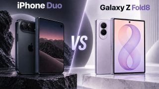 مقایسه آیفون Duo با گلکسی زد فولد 8؛ دو غول تاشو روبه‌روی هم